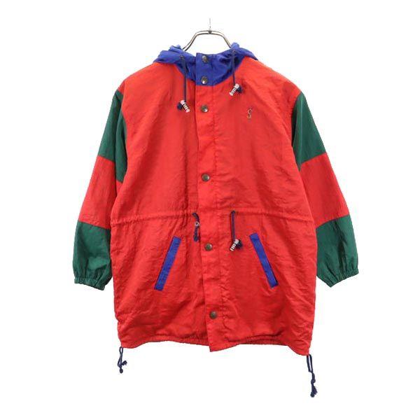 

YVES SAINT LAURENT 7 minutes sleeve Nylon jacket Red series hood Men s Used