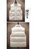 Men's Thickened Down Cotton Vest, Plus Size, Warm Gilet Jacket for Autumn/Winter 2025.