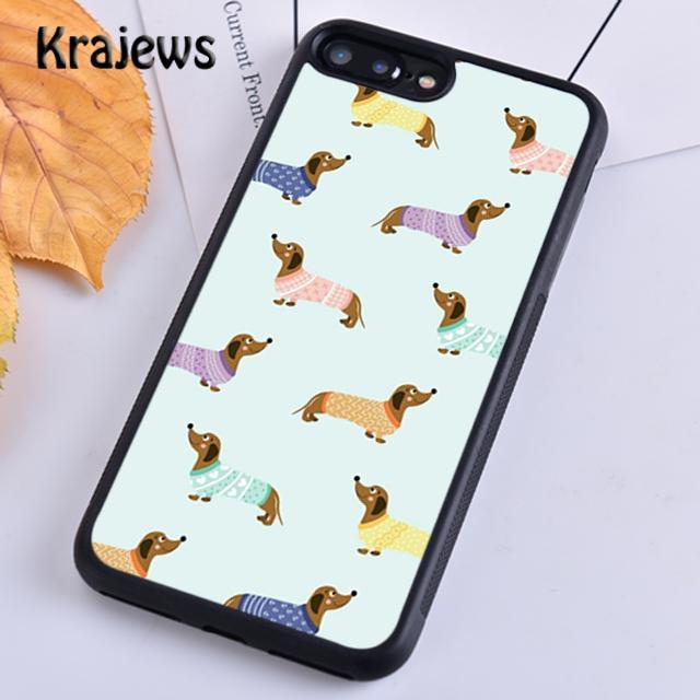 Krajews Dachshund Teckel Dackel Dog Phone Case Cover For iPhone 17 Air 16 15 14 Plus 11 12 13 Pro Max Plus Coque Fundas