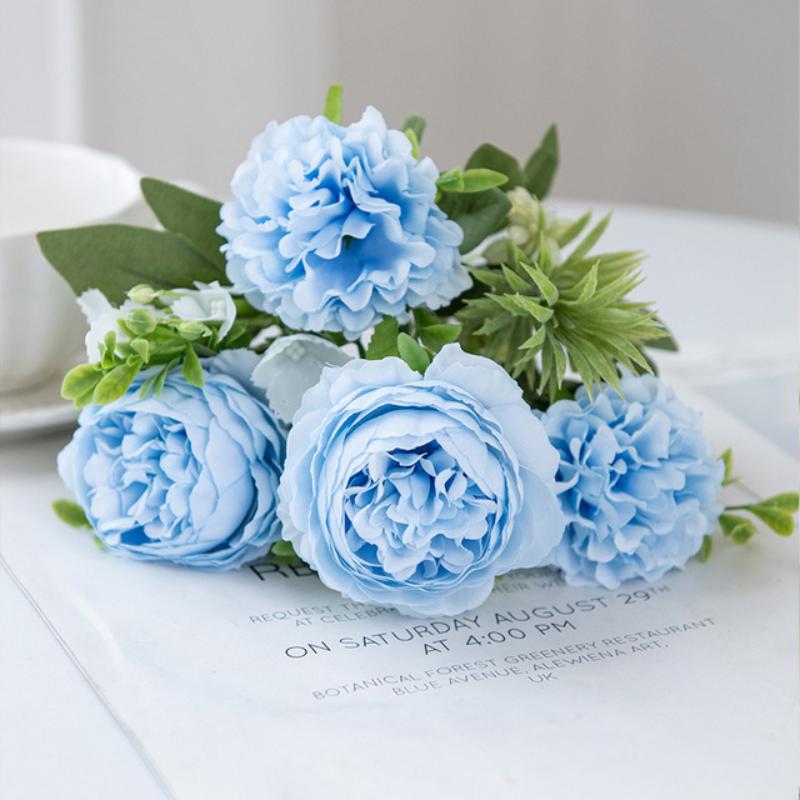 

1 шт. Искусственные цветы Хризантема Пион Праздничный аксессуар Дом Комната Сад Композиция Свадебный венок Букет невесты Декор