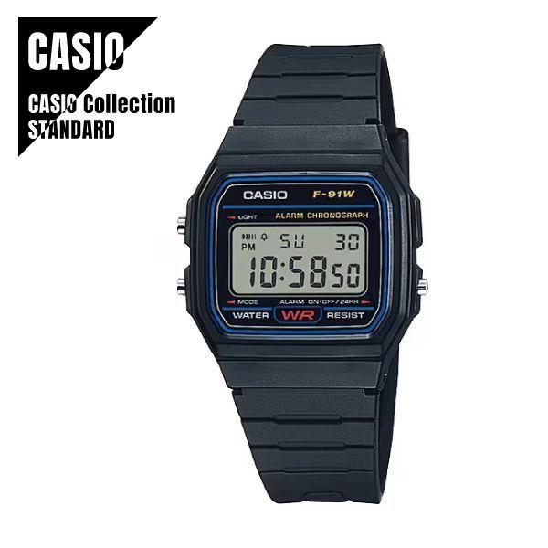 [Immediate delivery] Domestic genuine product CASIO Collection STANDARD Casio Standard Digital Watch Chipukashi F-91W-1JH Watch Men s Women s