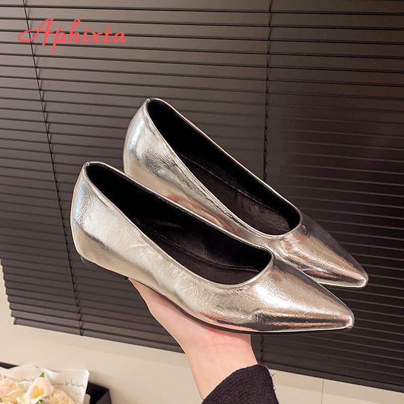 Fashion Aphixta Pointed Toe Shallow Woman Shoes 3CM Height Increasing Concise Shoes For Woman Elegant Pumps Autumn Ladies Shoes