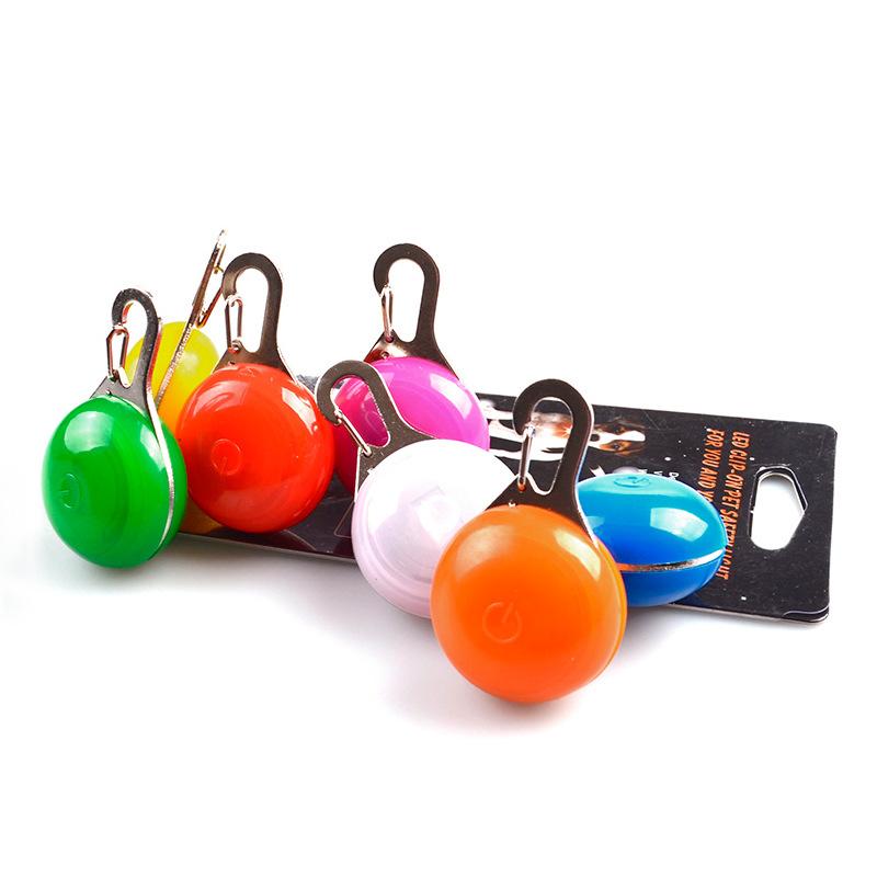Dog tag walking dog round anti-lost luminous hanging tag for dogs Anti-lost dog luminous hanging tag