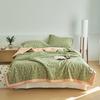 100% Cotton Animal Botanical Print Summer Comforter Comfortable Soft Breathable and Lightweight Quilted and Machine Washable