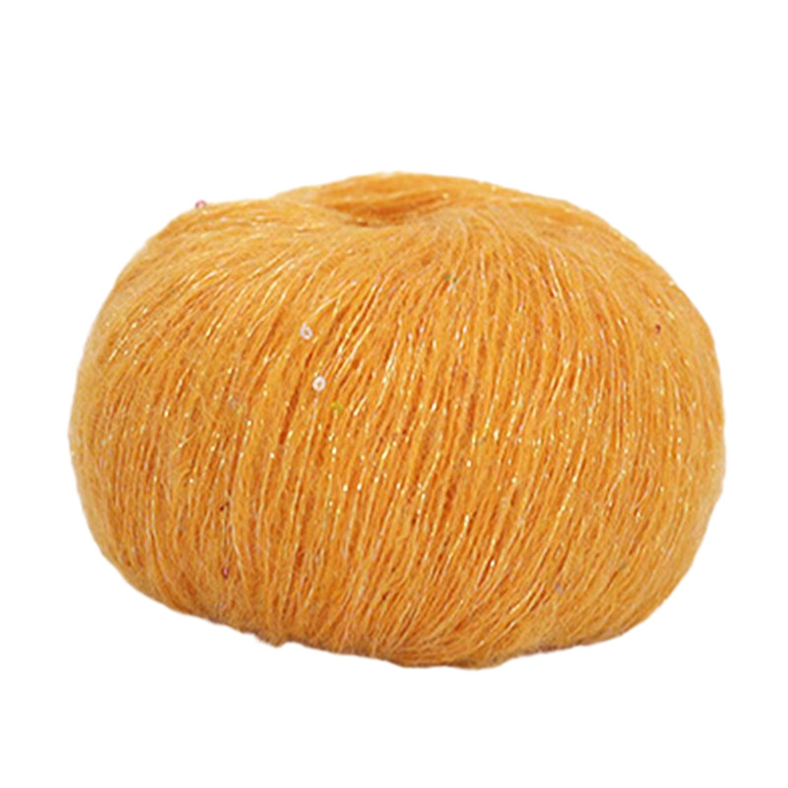 

Sequined Crochet Yarn Knitting Mohair Yarn for DIY Hats Sweater Scarf Handcrafts Colorful Yarn for Crocheting Knitting 9