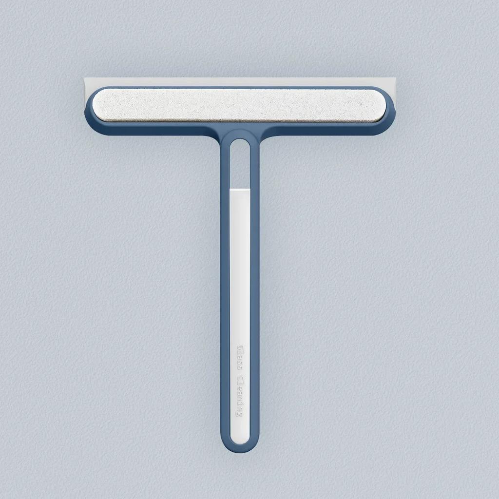 1pc Car Windshield Cleaning Squeegee Silicone Water Wiper Plate Glass Cleaner Scraper For Car Windshield Window Bathroom Kitchen