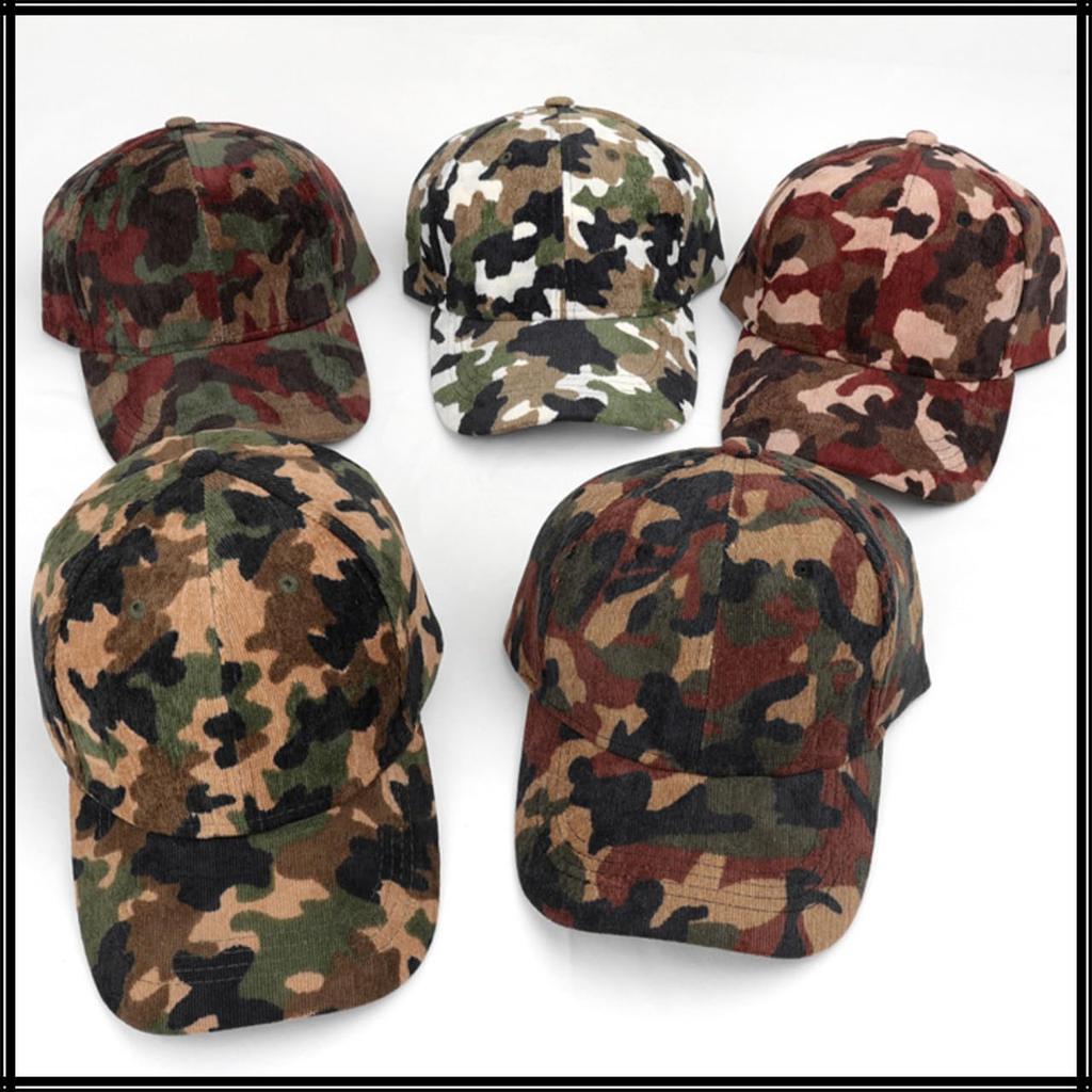 Hat Cap Cool Sports Camouflage Casual Pop CZ537 [White Fang] Men's Women's (Camouflage B)