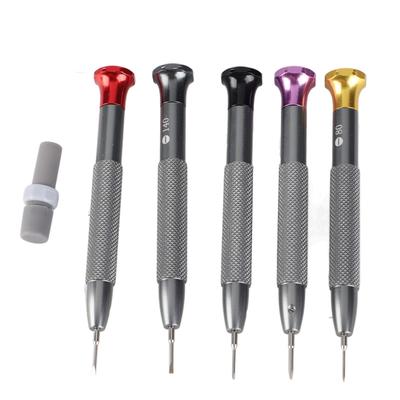5Pcs Watch Screwdriver Set High Carbon Steel Precise Watch Movement Screwdriver for Watches Glasses Repairing