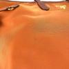 PRADA BR4001 triangle logo plate Tote Bag Shoulder Bag Leather / Nylon Orange