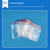 In-Stock Transparent Blue Edge Self-Sealing Zipper Bags for Gifts and Food