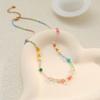 GEMCHIC Damen Bunte Seestern Anhänger Halskette Mehrschichtige Perlenkette Mode Sommer Strand Schmuck