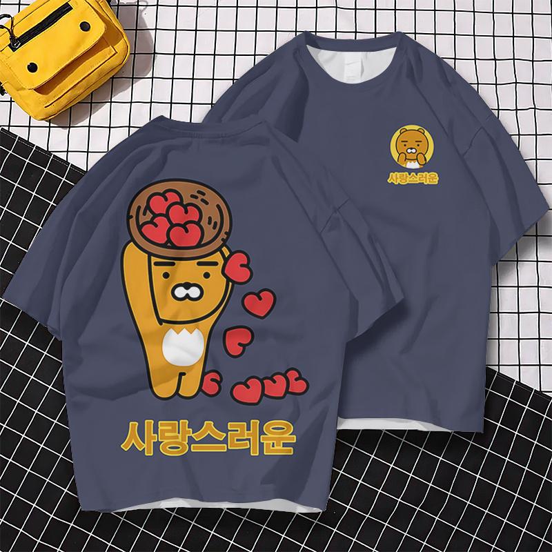 

Новая модная мужская футболка с 3d милым принтом плюшевого мишки, футболка с короткими рукавами для мужчин, летние повседневные футболки большого размера, 2024 футболки, топы 6XL