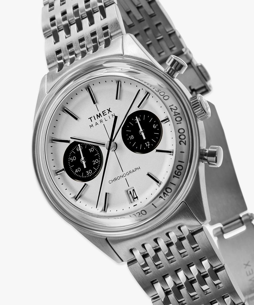 Taimaegseu Merlin Jet Quartz Chronograph Men'S Metal Watch 40Mm