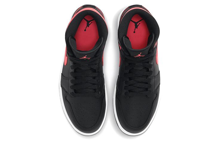 Jordan 1 Mid Black Siren Red Women's BQ6472-004
