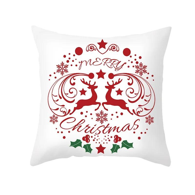 Christmas Themed Pillowcases Car Accessories Office Santa Claus Living Room Sofa Home Pillowcases