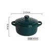 Water Separated Stewing Cup Light Luxury Ceramic Double Ear Stewing Pot with Lid Household Special Bowl