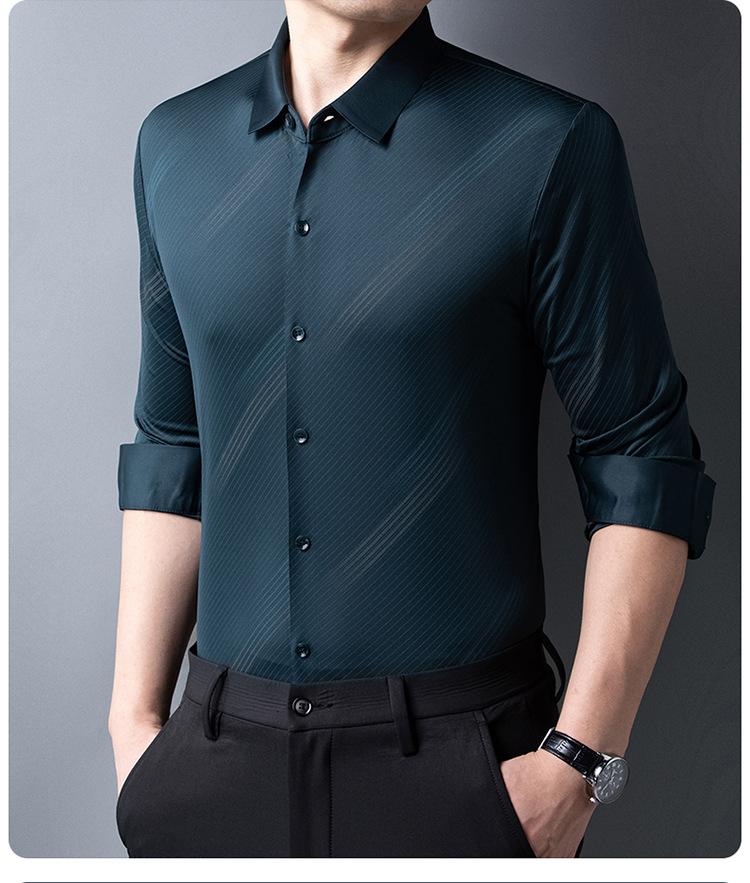 Men's Long-Sleeved Shirt Autumn New Korean Style Fashion Shirt Casual Jacket Men's All-Matching Top Men
