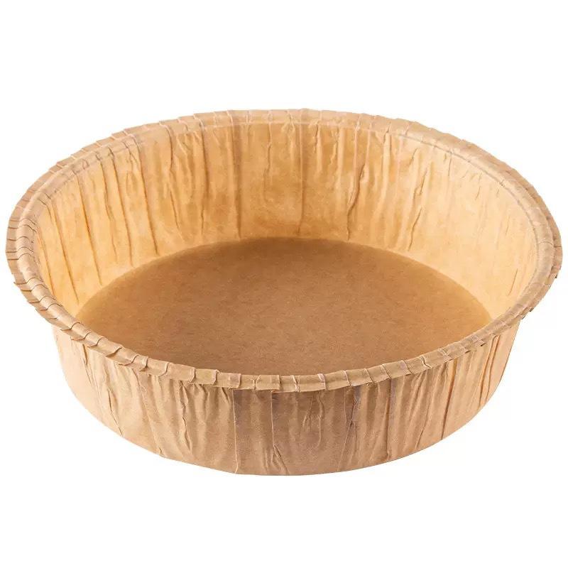 Cake paper tray mold-free Basque cheese oil-proof non-stick baking paper cup chiffon embryo dessert cake mold (as the picture,6inch)