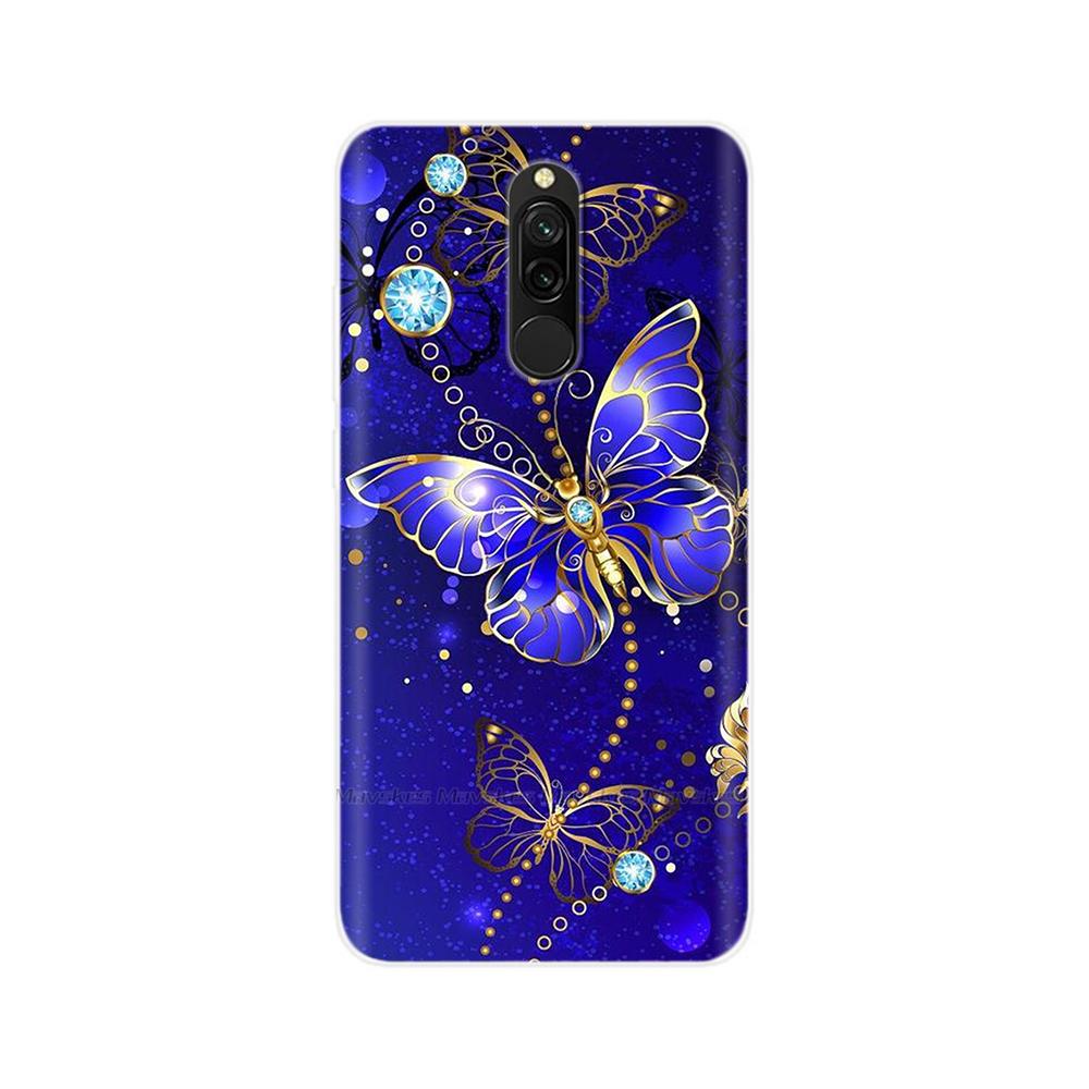 For Redmi 8 8A Pro Case TPU Silicone Shockproof Cat Phone Cover For Redmi 8 8A 7 7A redmi7 Transparent Funda Printing Soft Coque