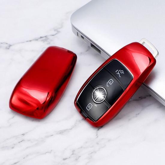 &+TPU Car Remote Smart Key Case Covers for Mercedes-Benz A B C E S G-Class