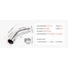 SucceBuy Elbow Exhaust Tip Chrome Turn Down Exhaust Tip w/ Clamp for Truck Car Chrome Structure for High Temperature Resistance