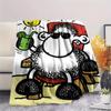 1PC Custom Name sheepworld Patterned Flannel Blanket Suitable For All Seasons for Home Decor Warmth and Comfort Gifts Holiday Present