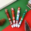 New Cartoon Santa Claus Ten-color Pen Color Oil Pen Student Prize Ballpoint Pen Cute Christmas Gift