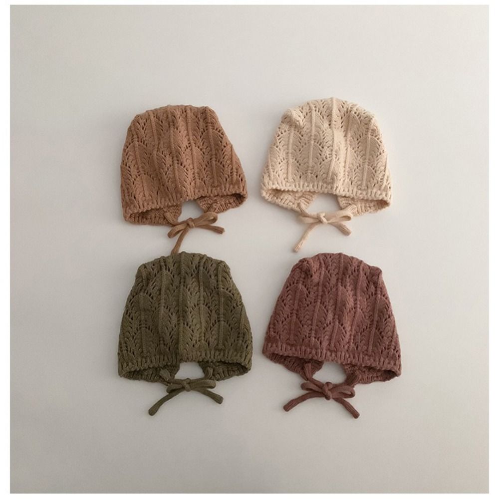 

Retro Knitted Hats Crochet Baby Caps 2025 Cotton Hat бежевий