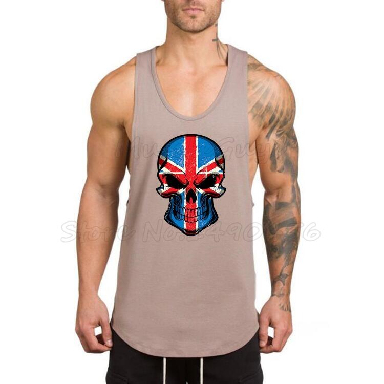 Muscleguys Fitness Men Stringer Tank Top Gyms Bodybuilding Clothes Workout Singlets Weight Lifting Sportwear