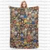 Luffy one piece Throw Blanket for Couch Fuzzy Soft Plush Blanket 50x60 Inches Multi-size Bedspread for All Seasons