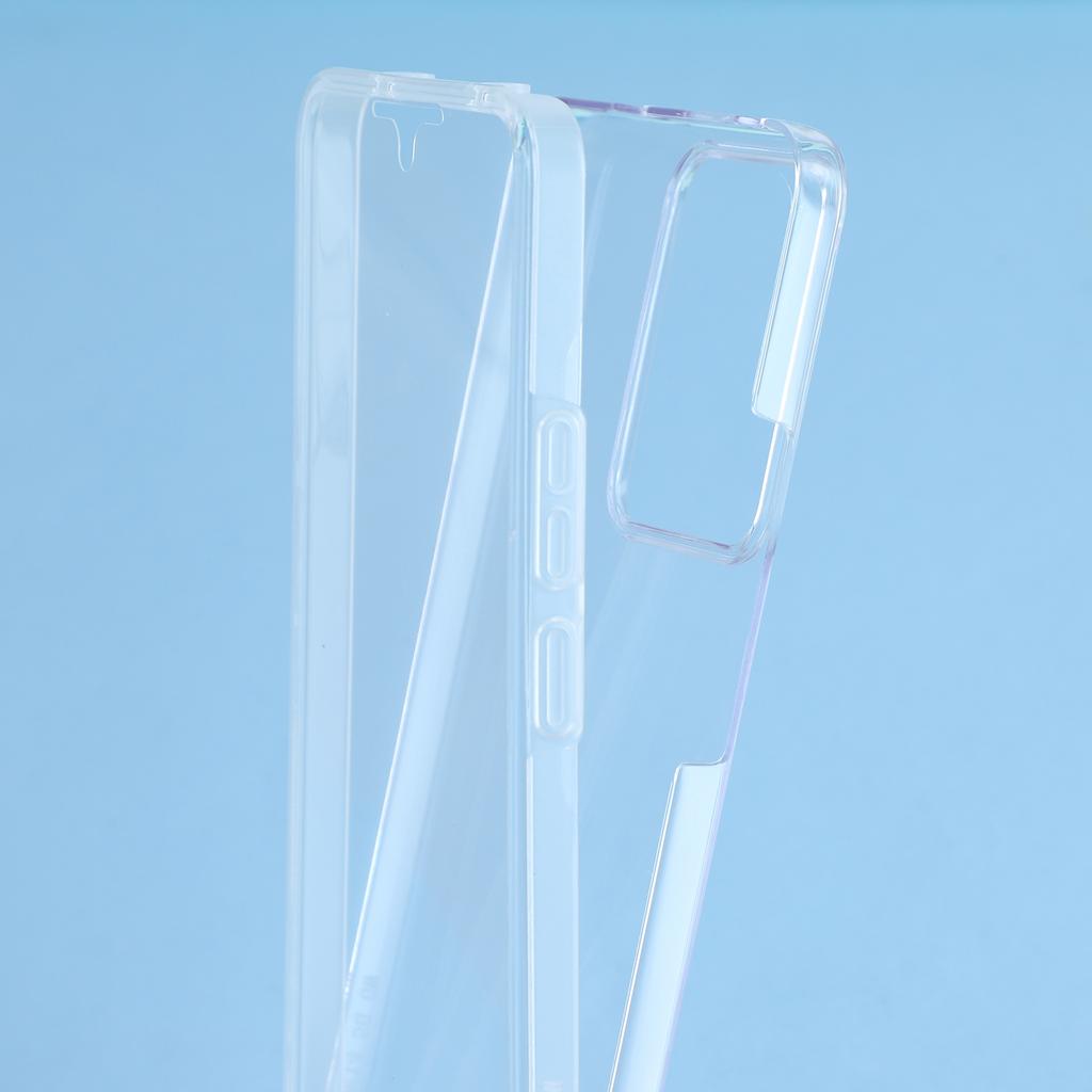 For Realme 14 5G Case TPU Frame Clear Acrylic Back Phone Cover with PET Film