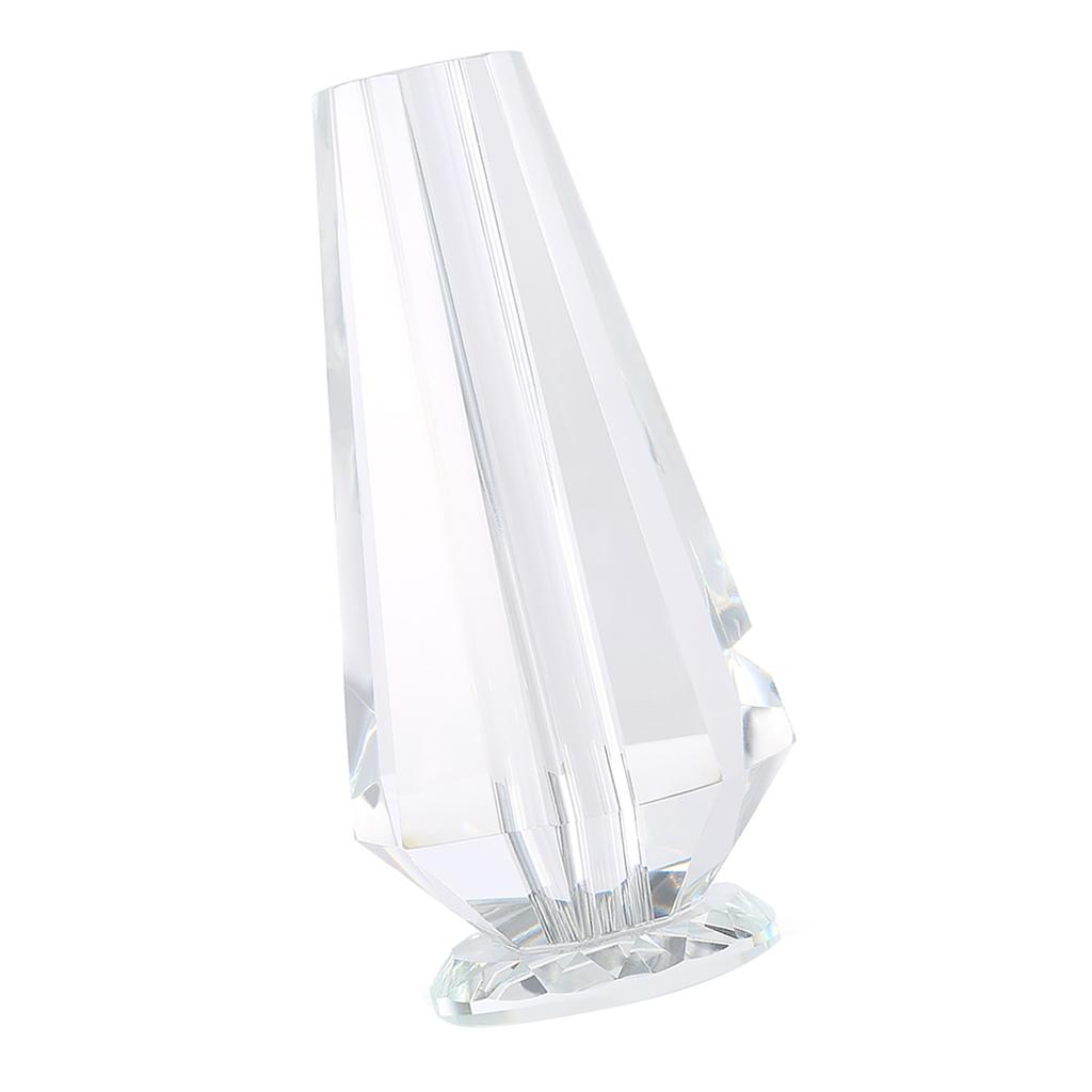 1pcs Clear Eelegant Crystal Vase Craft Decoration for Crystal Rose Flower