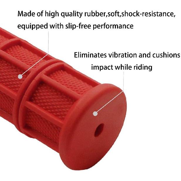 Worldmotop Motorcycle Handlebar Grips Non-Slip Soft Rubber Grips Handlebar With 7/8" 22Mm 24Mm Replacement For All Off Road ATV Dirt Bike, Bike