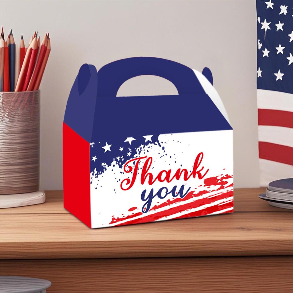 Independence Day Decorative Portable Box, National Day Cookie Snack Gift Box