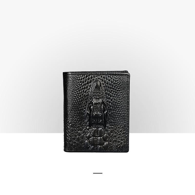 Portafoglio Lungo in Vera Pelle di Alta Qualità Portacarte Stile Drago 3D 2026 Portafoglio Lungo Pieghevole di Alta Moda per Uomo Regalo Maschile Portafogli