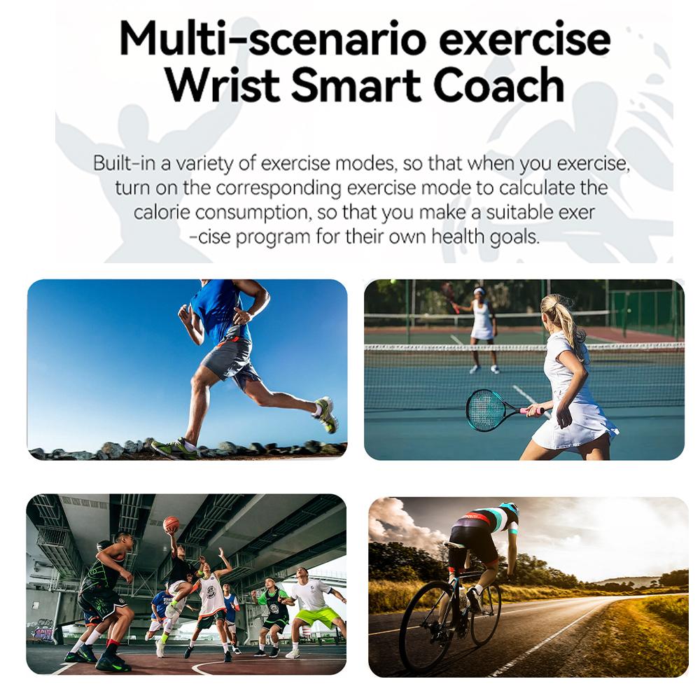 Multifunctional Smartwatch Bluetooth Blood Pressure Sleep Heart Rate Monitoring Smart Wristband for Women/Men
