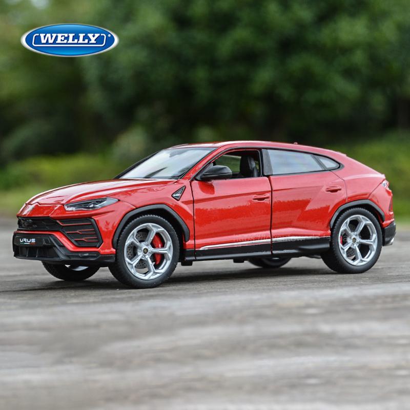 WELLY 1/24 Lamborghini URUS SUV Alloy Car Diecasts & Toy Vehicles Car Model Miniature Scale Model Car for Children