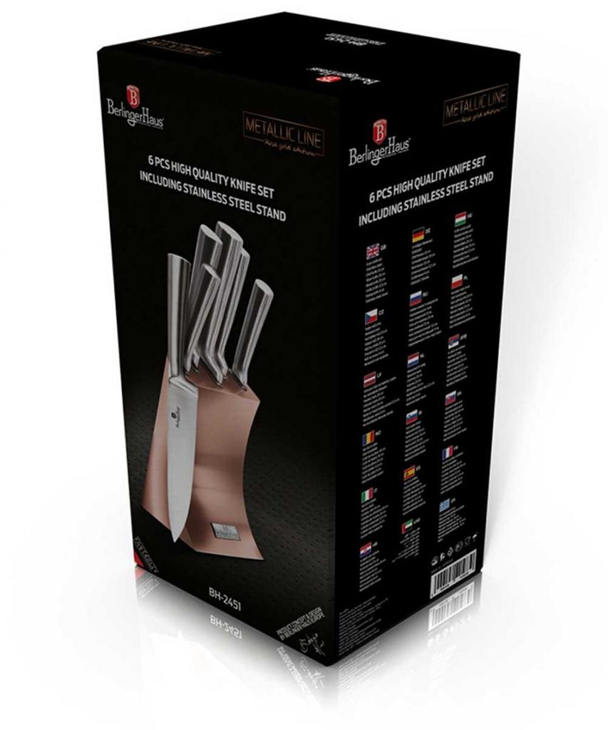 BERLINGER HAUS BH-2451 KNIFE SET IN STAND