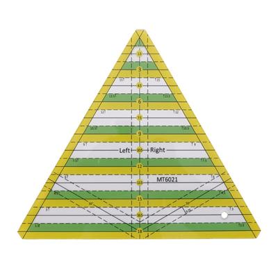 Pravítko na prošívání, akrylové pravítko pro snadné a přesné řezání látky, papírový trojúhelník pro prošívání, šití a tvoření