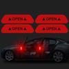 12Pcs Reflective Car Door Sticker Safety Opening Warning Reflector Mark Tape Decal Car Styling Decor Car Exterior Accessories
