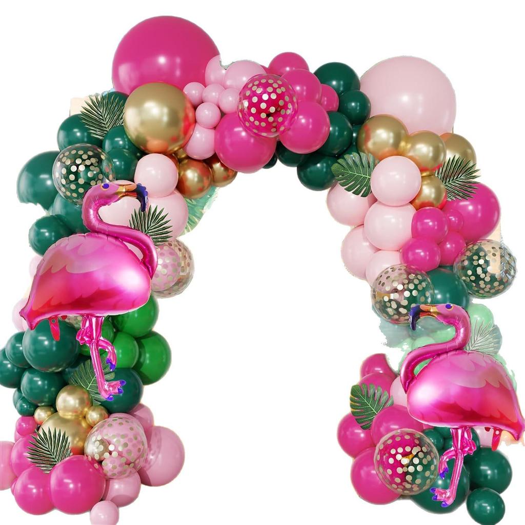 Flamingo Hawaiian Summer Party Balloon Arch Set