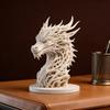 3D-gedruckte Fantasy-Drachenfigur Geschnitzte Drachenstatue Skulptur Heim Wohnzimmer Schlafzimmer Büro Dekoration Ornament