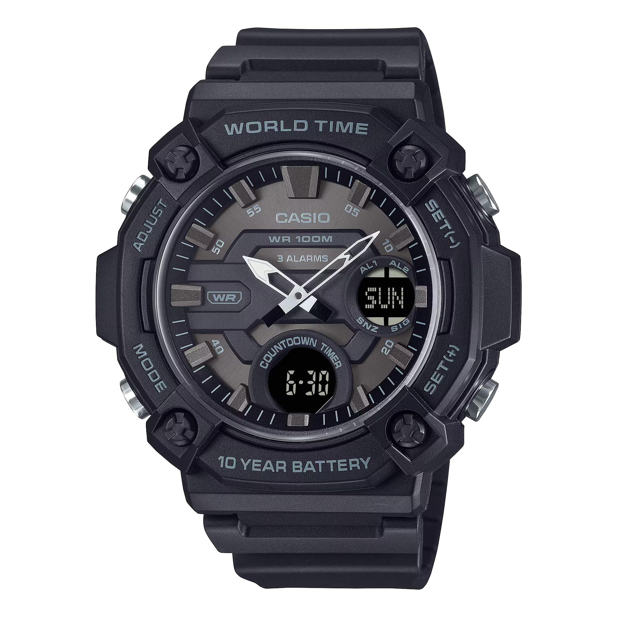 

CASIO AD285 Черные часы AEQ-120W-1BVDF Мужские