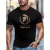 Men's Print T-Shirt, Lightweight Breathable Summer Gym & Casual Wear, Outdoor Activities