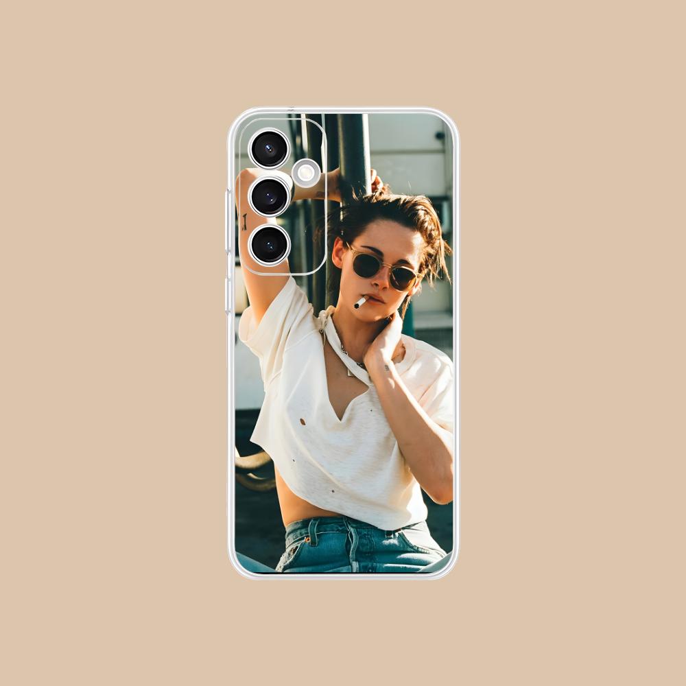 

Kristen Stewart Mobile Cell Phone Case for Samsung Galaxy S25 S24 S23 S22 S21Plus FE Ultra Clear Colorful Cover Pretty Luxury Galaxy S21+ 5G