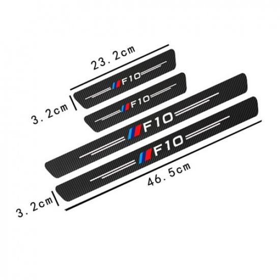 Carbon Fiber Door Sill Scuff Plate Protector Sticker for BMW E60 E90 F30 F10 G30