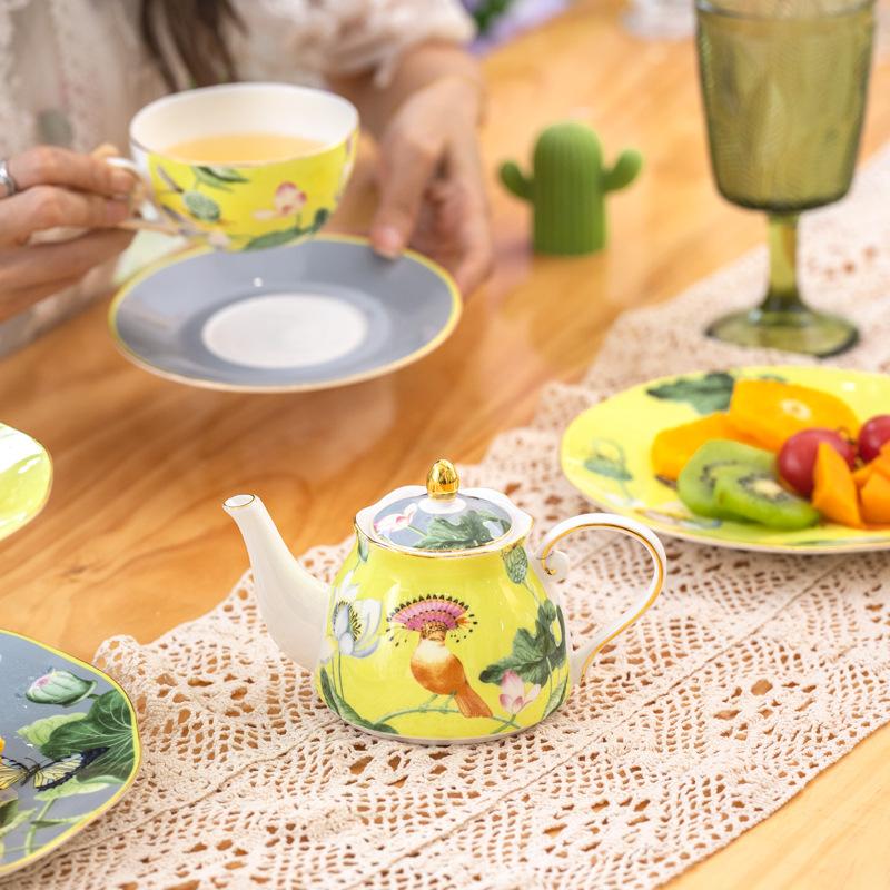 Kind und Mutter Kanne Tasse und Teller Set, Eine Person, Eine Teekanne Tasse, Keramik Nachmittagstee Set