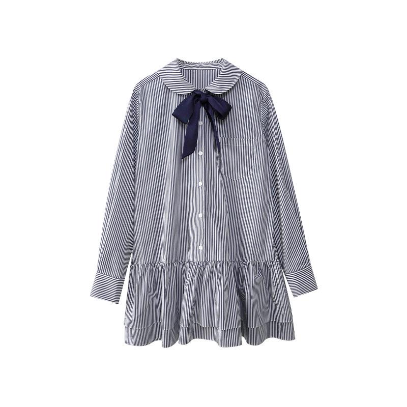 

Interpret Beauty Spring 2025 Slimming Striped Shirt Dress C3586: Academy-Inspired, Age-Defying Style F