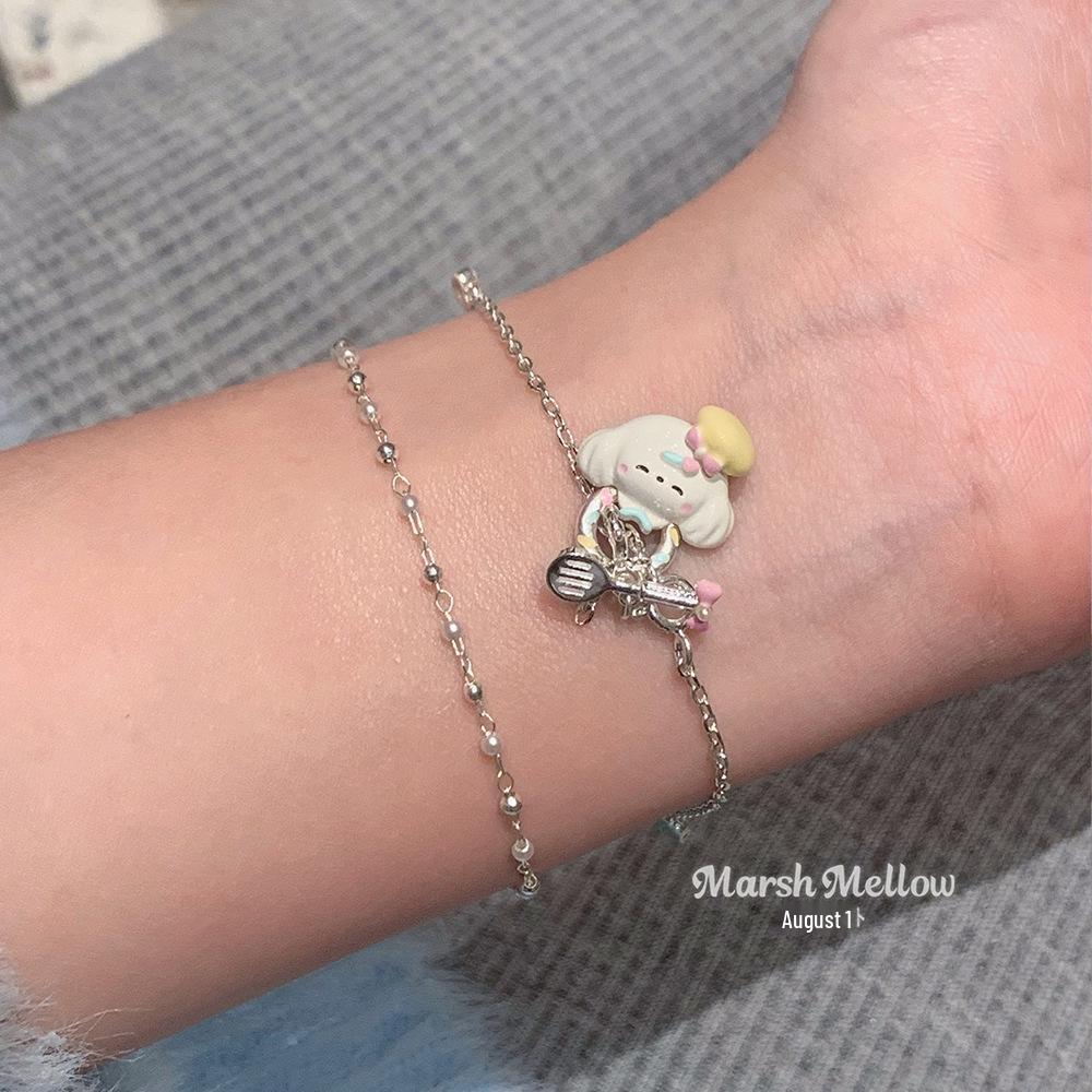 

Introducing the New Jewelry Cream Dessert House 925 Silver-Plated Women s Necklace Pendant.