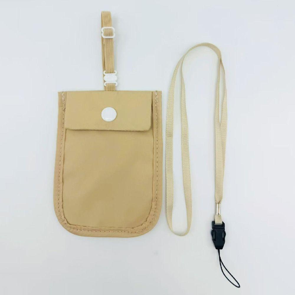 Solid Color Lingerie Coin Pouch Anti-theft Secret Travel Wallet Hidden Bra Wallet Daily Commute
